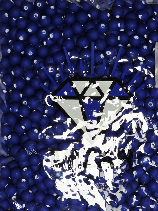 لولي قطيفة مط لون أزرق مقاس 10